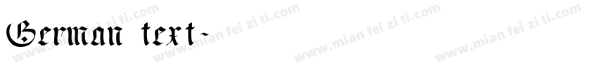 German text字体转换